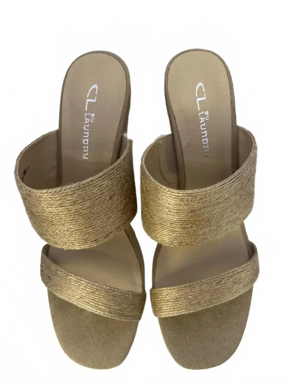 Chinese Laundry Jute Wedge Sandals Women's Size 8.5 Beige CL by Laundry NWOT